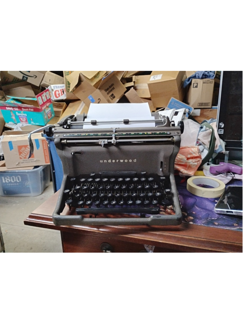 Mid Century Underwood Rythm Touch Deluxe Typewriter (Needs Servicing)